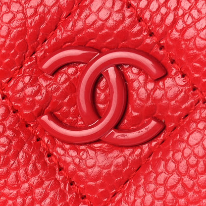 Chanel Caviar Quilted Incognito Zip Coin Purse Coral 20 of 20