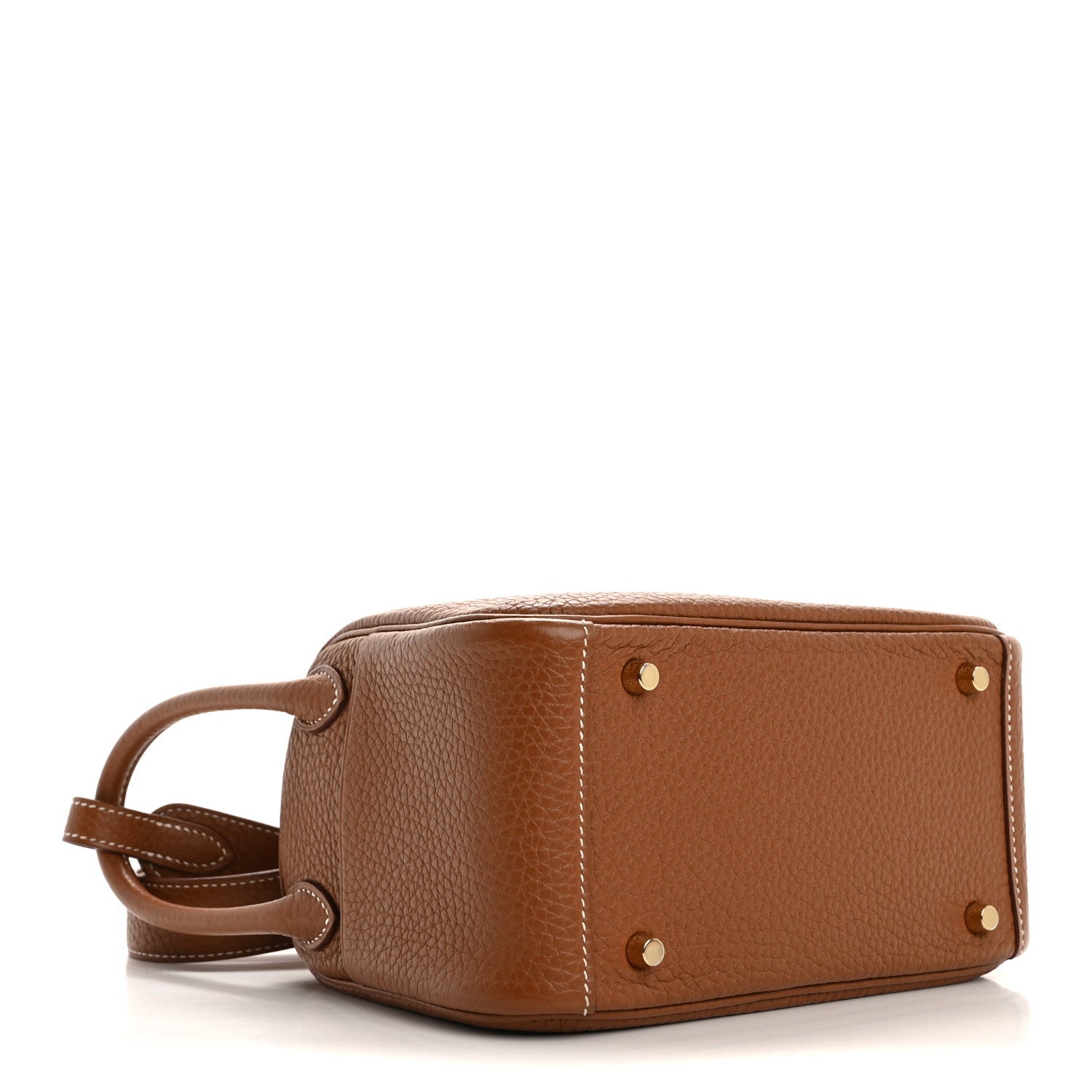 Hermes Taurillon Clemence Mini Lindy 20 Gold 4 of 12