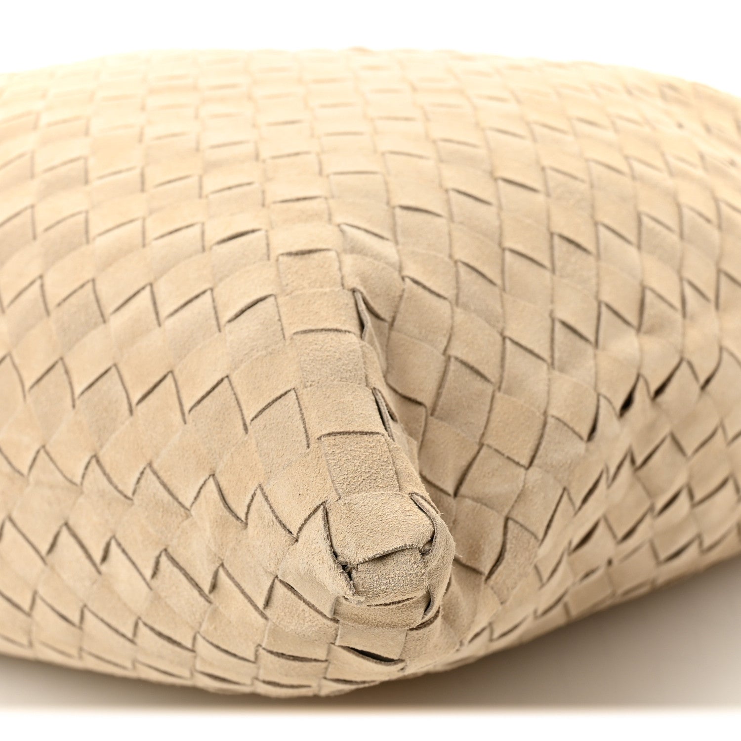 Bottega Veneta Suede Intrecciato Large Hop Ecru 10 of 10