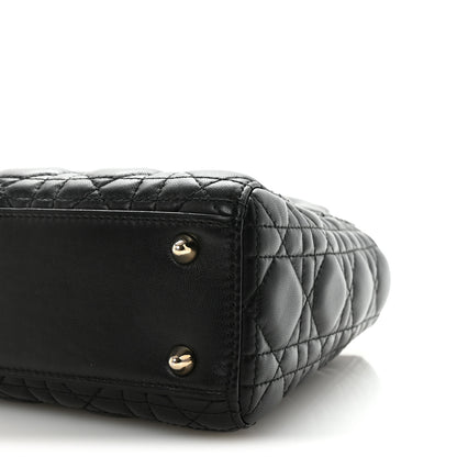 Christian Dior Lambskin Cannage Small My ABCDior Lady Dior Black 9 of 9