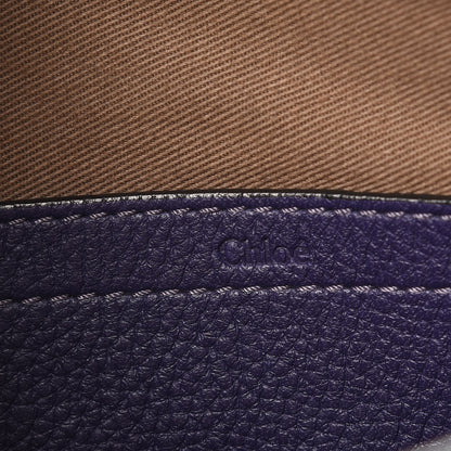 Chloe Grained Calfskin Medium Marcie Saddle Bag Storm Blue 6 of 10