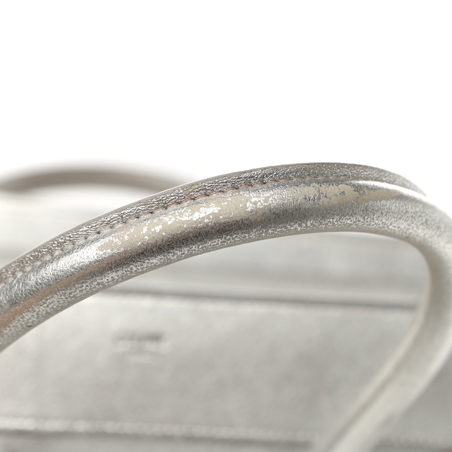 Celine Laminated Lambskin Micro Luggage Silver 19 of 26
