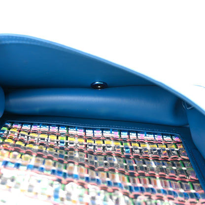 Chanel PVC Thread Woven Medium Boy Flap Dark Blue 5 of 10