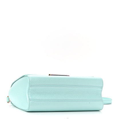 Louis Vuitton Iridescent Grained Calfskin Summer Splash Twist MM Blue 4 of 9