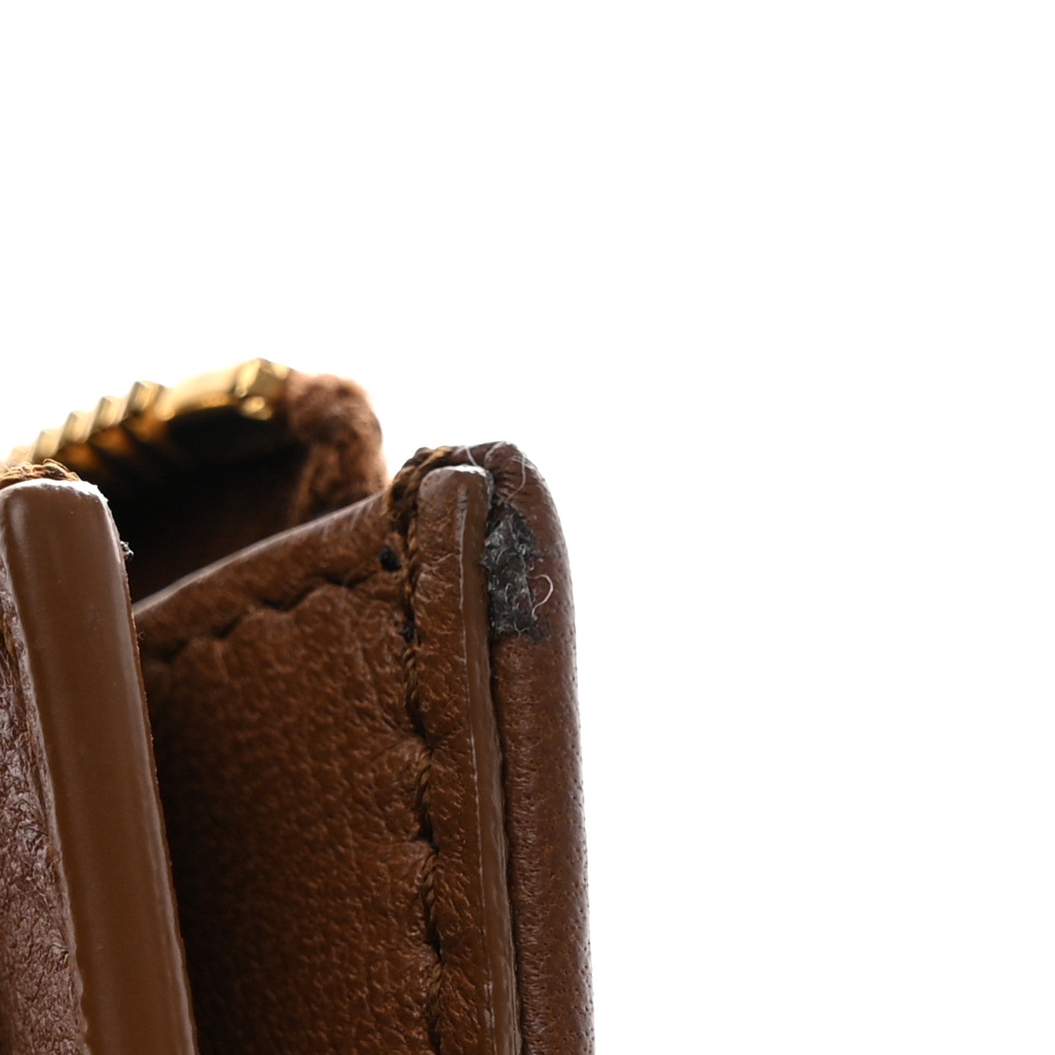 Saint Laurent Lambskin Matelasse Cassandre Carre Fragments Zippered Card Case Naturel Dark 9 of 9