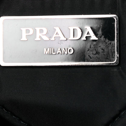 Prada Tessuto Nylon Bomber Sound Chain Flap Shoulder Bag Black 5 of 10