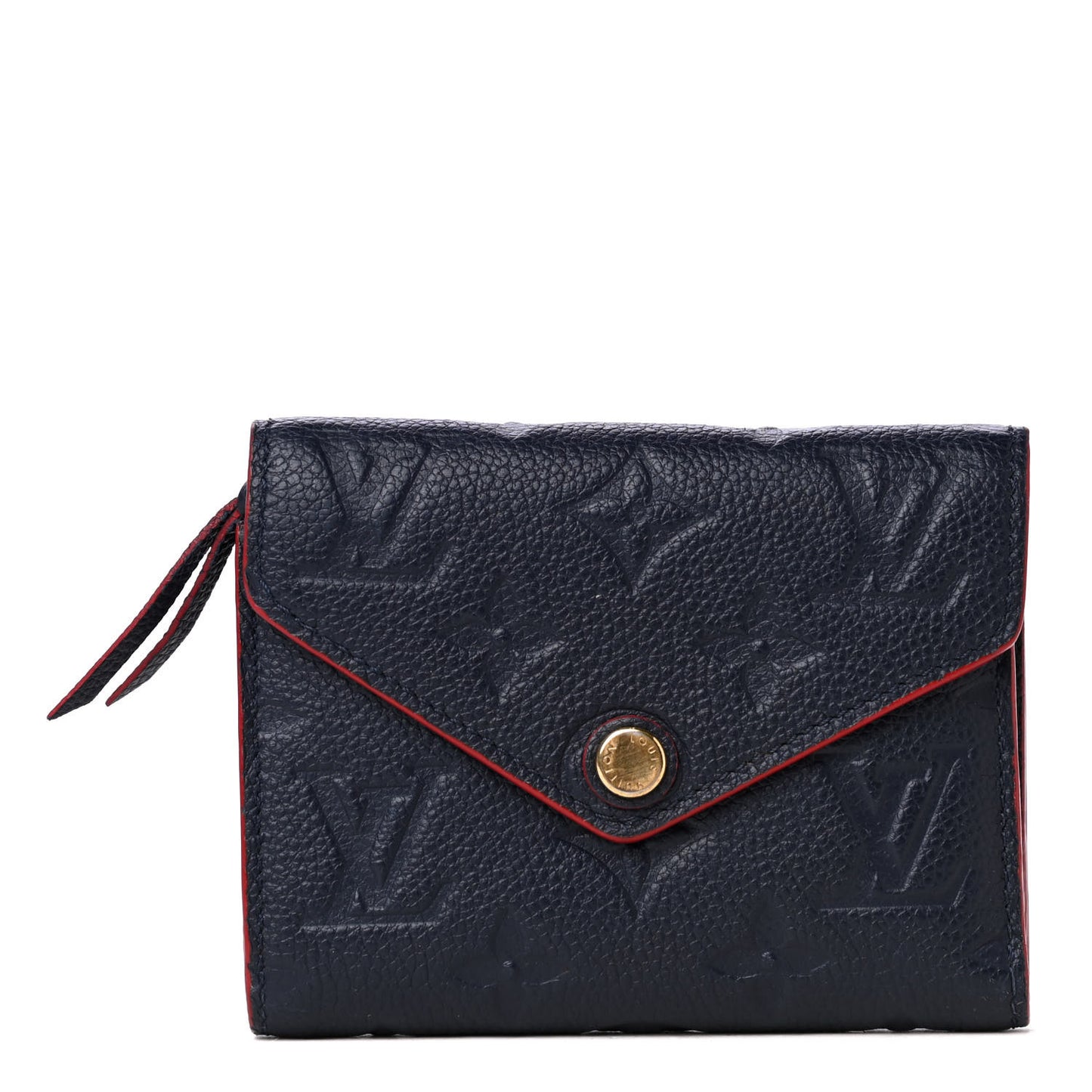 Empreinte Victorine Wallet Marine Rouge