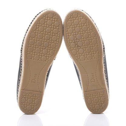 Christian Dior Denim Embroidered Riviera Espadrille 40 Bleu Jean 5 of 8