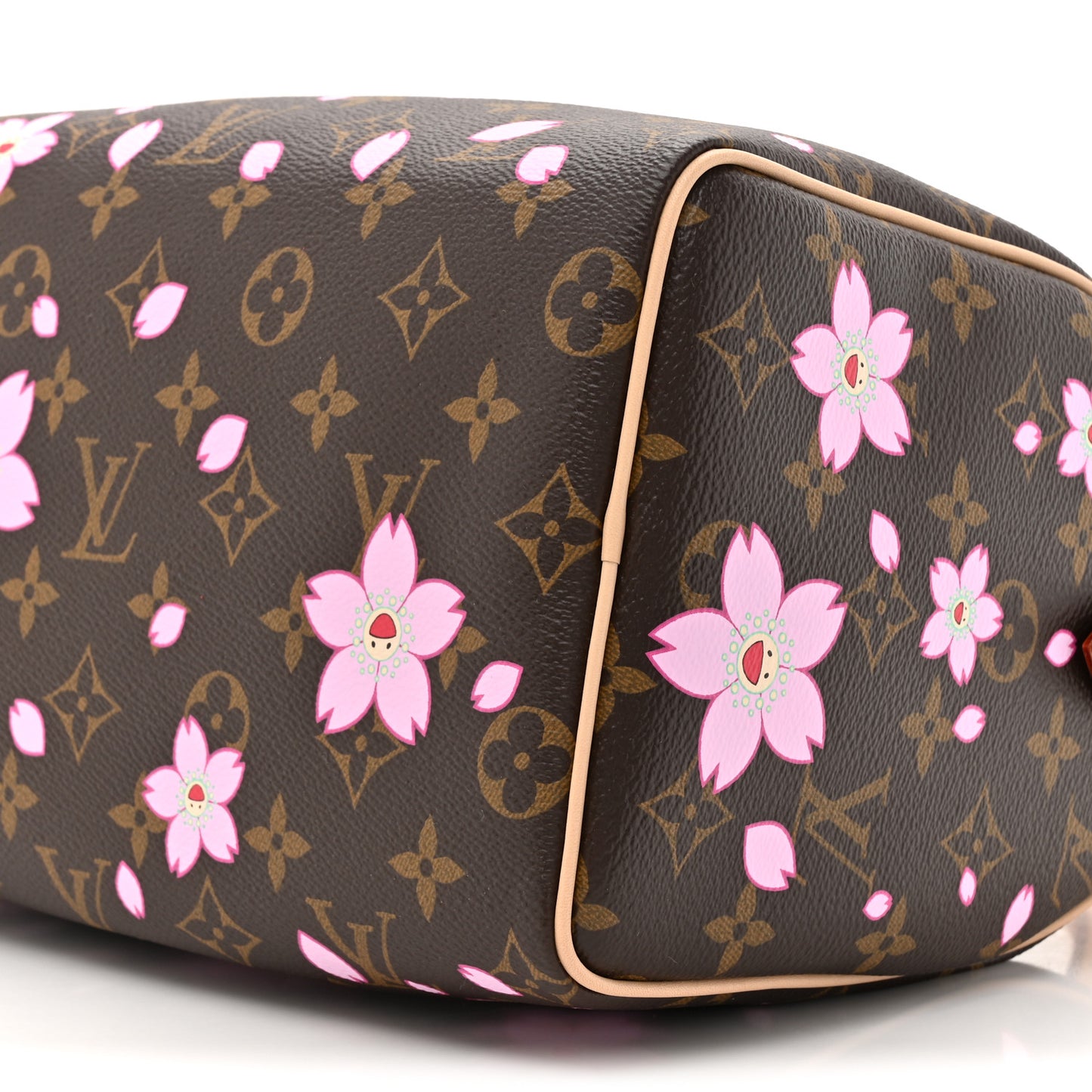 LV X TM Monogram Cherry Blossom Speedy Bandouliere 25 Sakura Brown