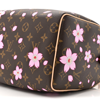 Louis Vuitton LV X TM Monogram Cherry Blossom Speedy Bandouliere 25 Sakura Brown 9 of 9