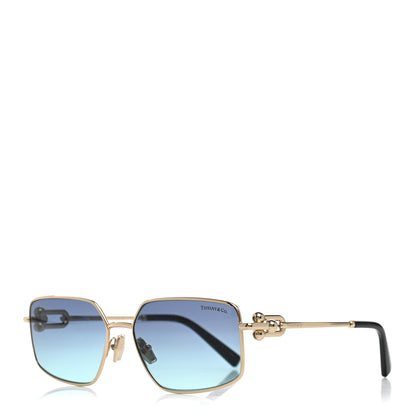 Tiffany Metal HardWear Sunglasses TF3111 Gold Blue 1 of 8