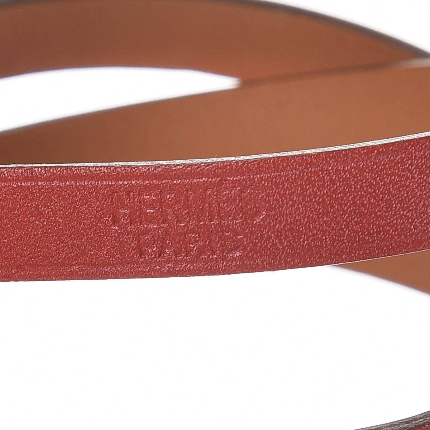 Tadelakt Hapi 3MM Triple Tour Wrap Bracelet M Sanguine