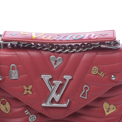 Louis Vuitton Calfskin Love Lock New Wave Chain PM Red 9 of 10