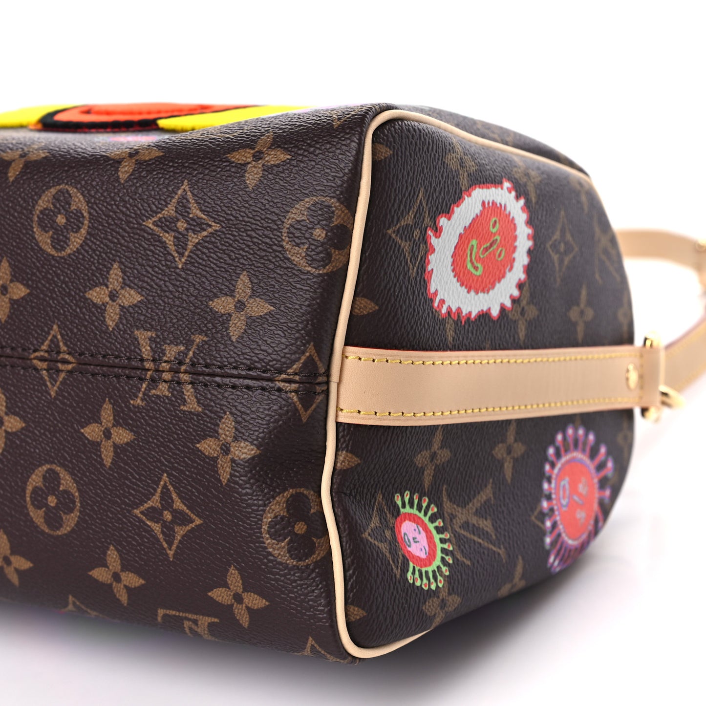 LV X YK Monogram Embroidered My Eternal Soul Speedy Bandouliere 25 Multicolor