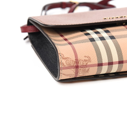 Burberry Haymarket Check Small Loxley Crossbody Bright Toffee 7 of 9
