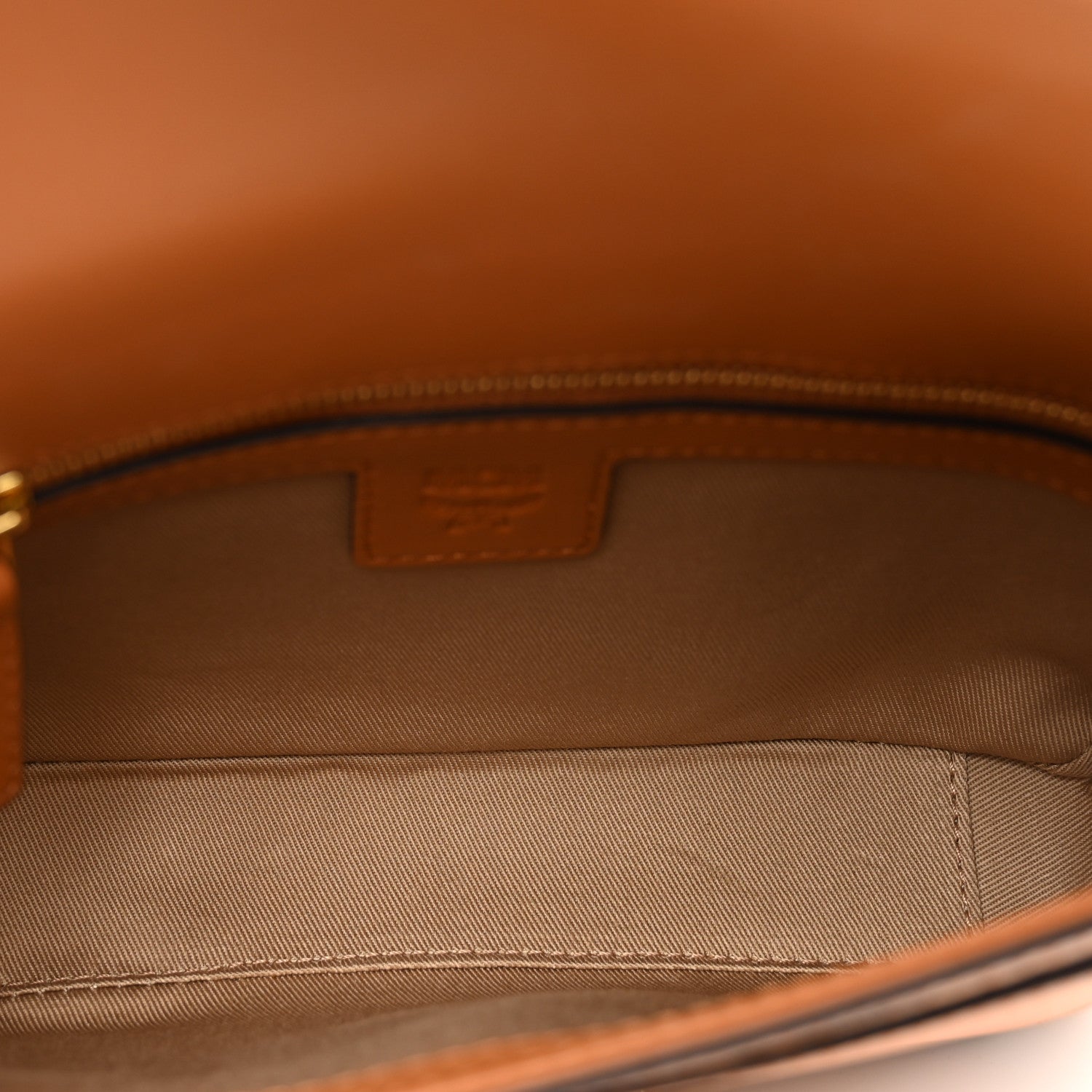 MCM Visetos Small Millie Crossbody Belt Bag Cognac 6 of 9