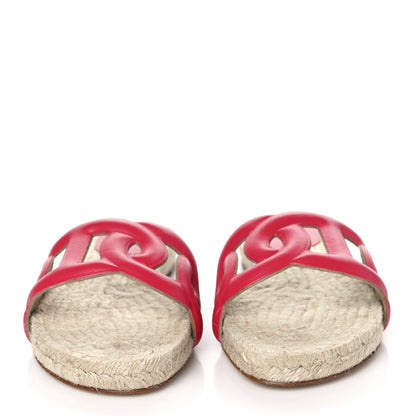 Hermes Nappa Famosa Espadrille Sandals 35 Rosa Framboise 2 of 7