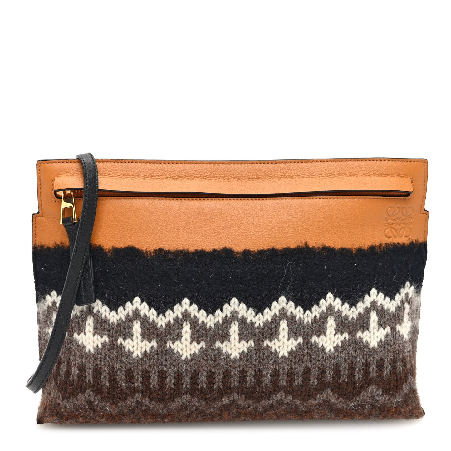 Calfskin Crochet Shoulder Bag