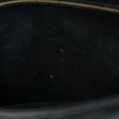 Saint Laurent Grain De Poudre Matelasse Chevron Medium Tribeca Shopping Bag Black 12 of 15