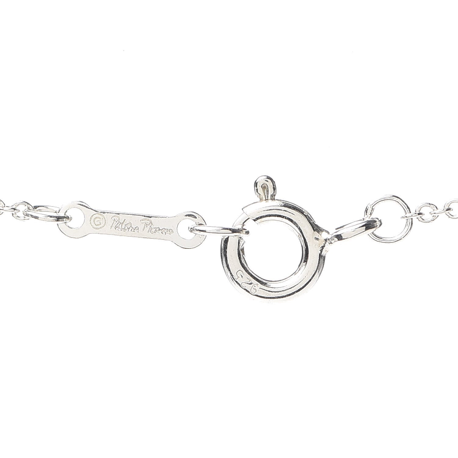 Tiffany Sterling Silver Paloma Picasso Graffiti Love Pendant Necklace 4 of 5