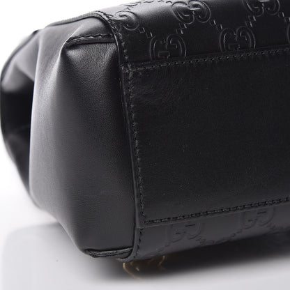 Gucci Guccissima Signature Padlock Backpack Black 10 of 11