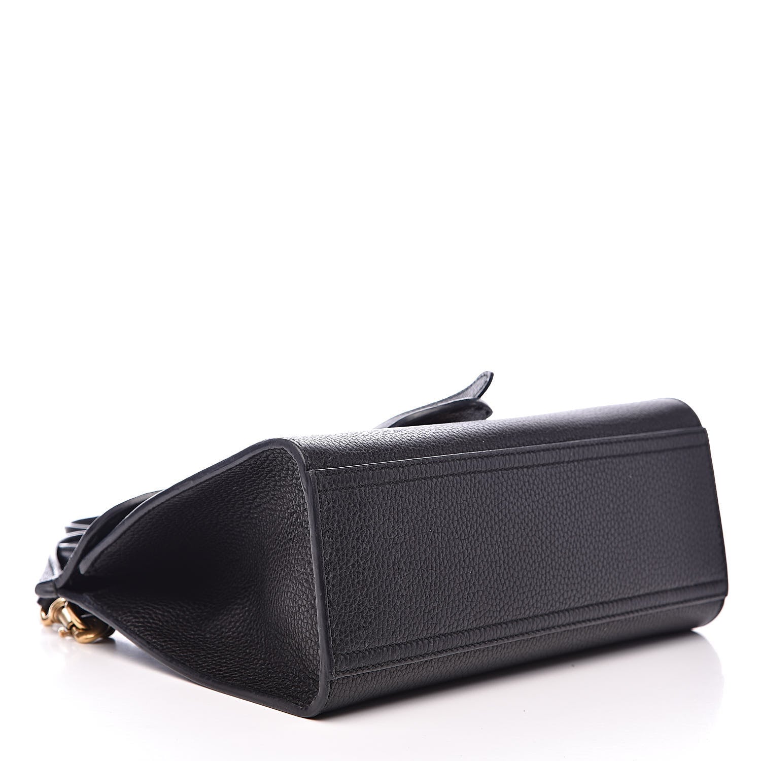Gucci Calfskin Mini GG Marmont Top Handle Bag Black 4 of 13