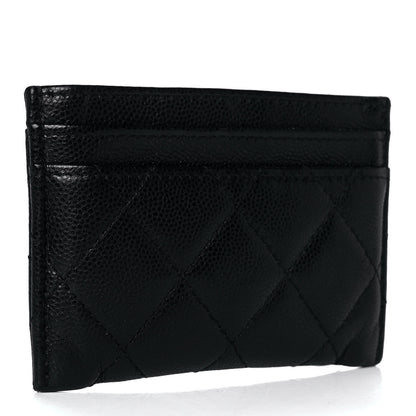 Chanel Caviar Quilted French New Wave Card Holder Black 3 of 7