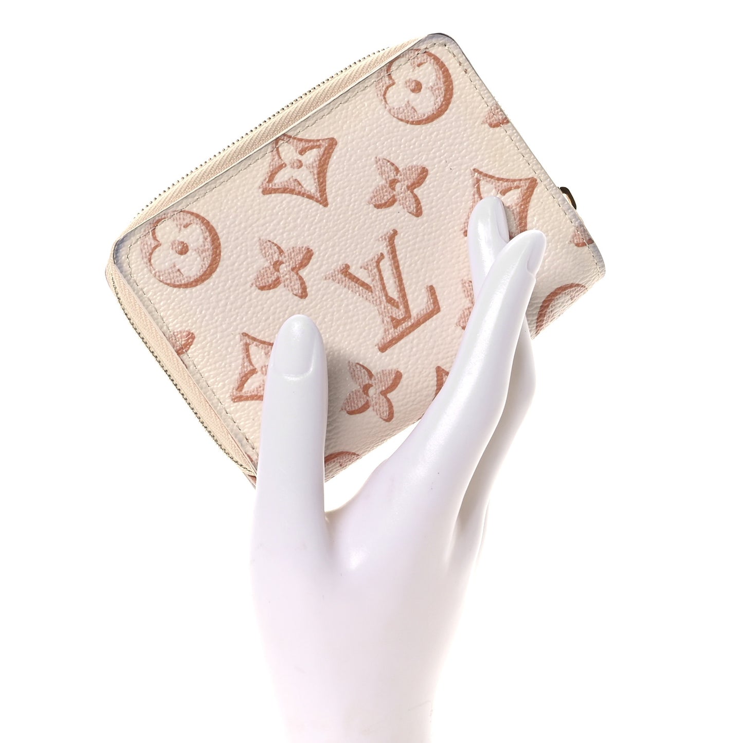 Monogram Fall for You Zippy Compact Wallet Beige Clair