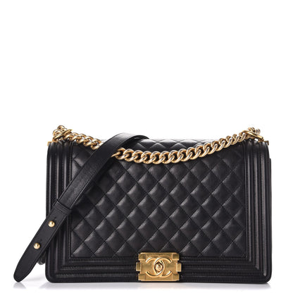 Chanel Calfskin Quilted New Medium Boy Flap Black 1 of 9