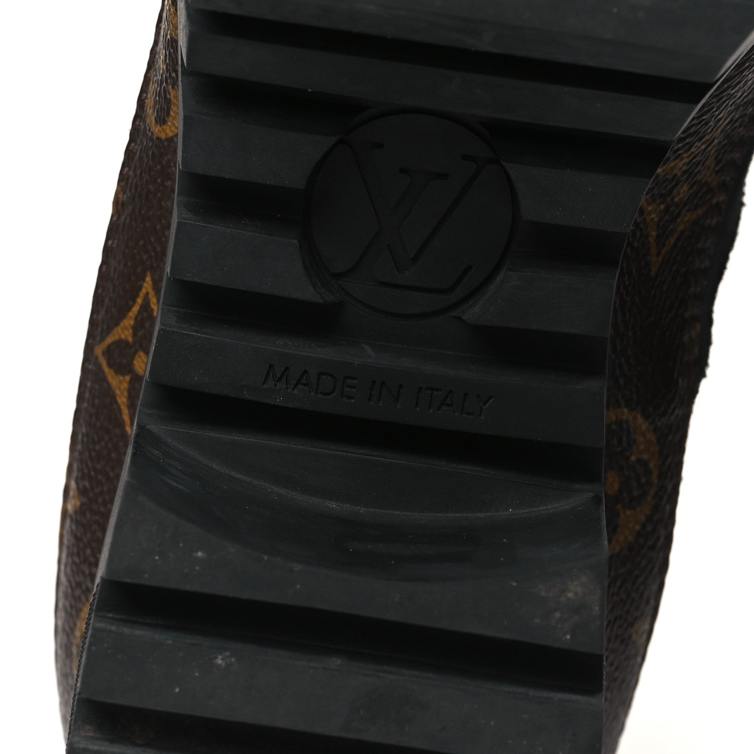 Louis Vuitton Suede Calfskin Monogram Laureate Platform Desert Boots 38 Black 7 of 9