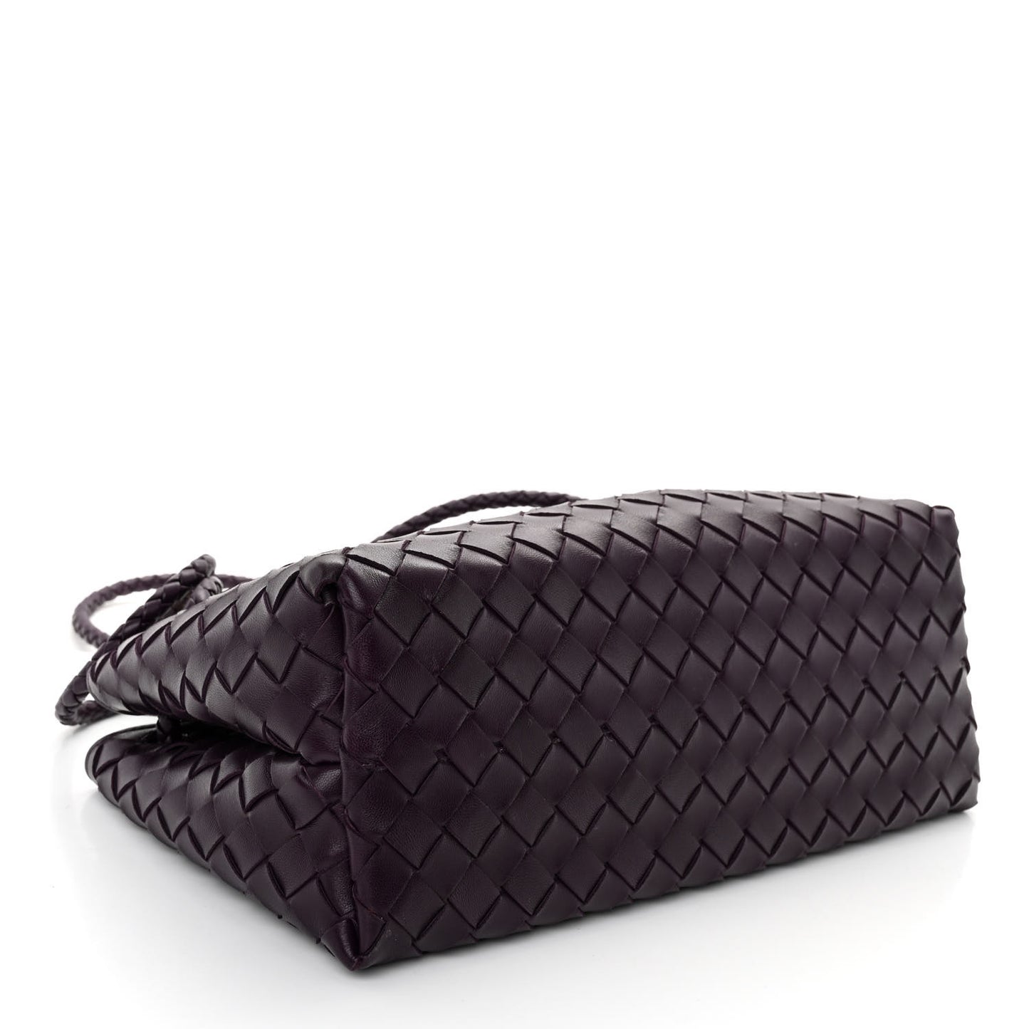 Nappa Intrecciato Small East West Andiamo Shoulder Bag Dark Mystic