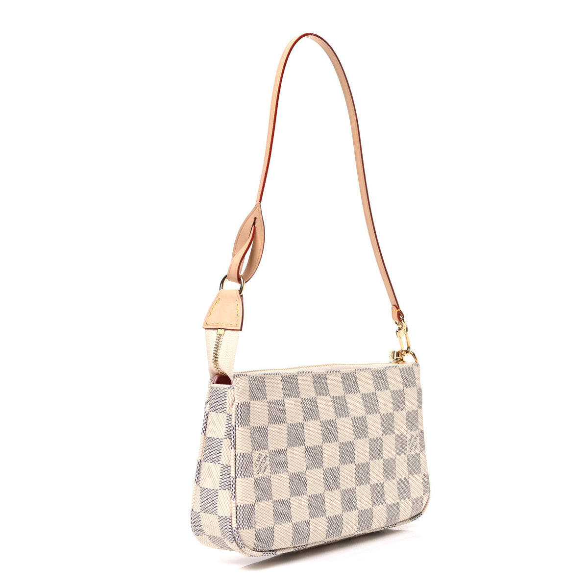 Damier Azur Pochette Accessories NM Rose Ballerine
