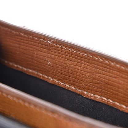 Burberry Derby Calfskin Small Square Buckle Belt Bag Tan Black 11 of 18