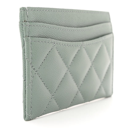 Chanel Caviar Quilted Card Holder Grey 3 of 10