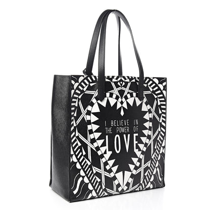 Givenchy Calfskin Power of Love Print Tote Black 3 of 15