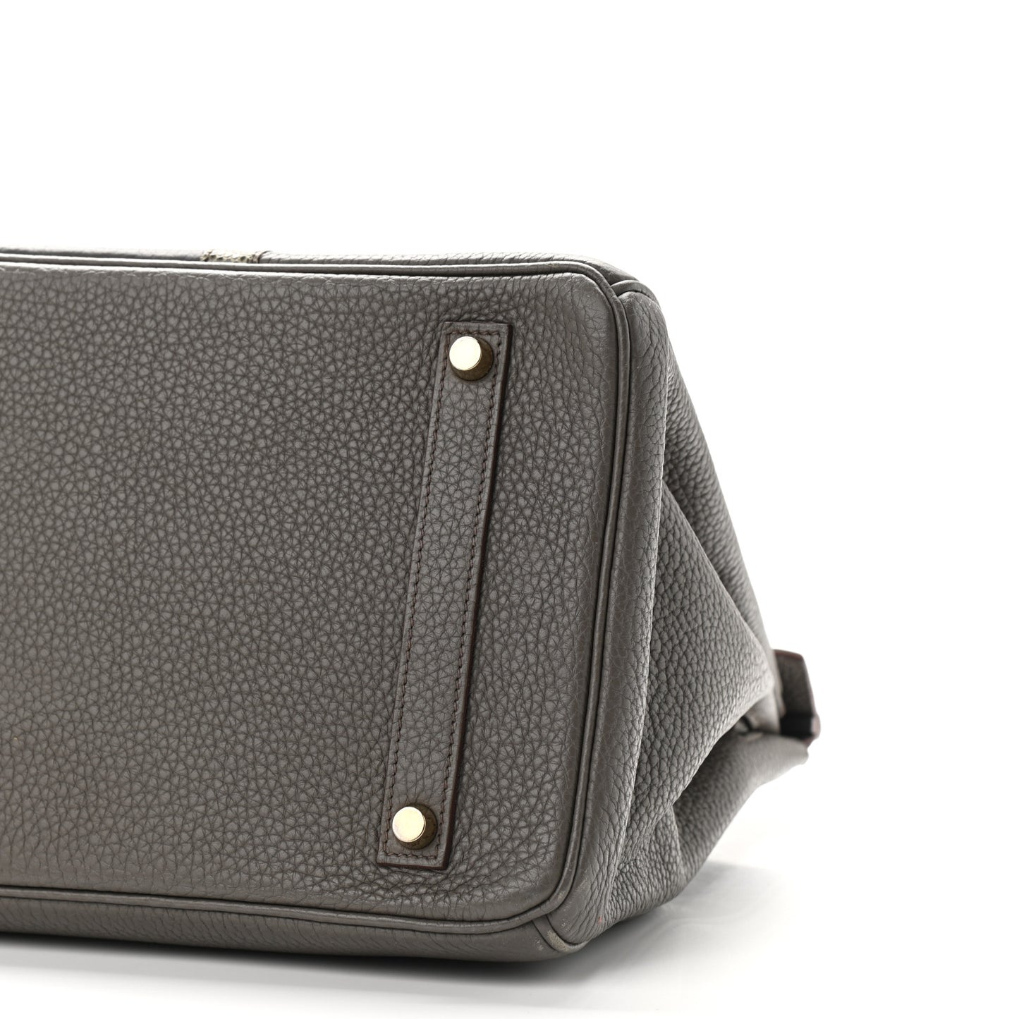 Taurillon Clemence Lizard Club Birkin 35 Etain Graphite