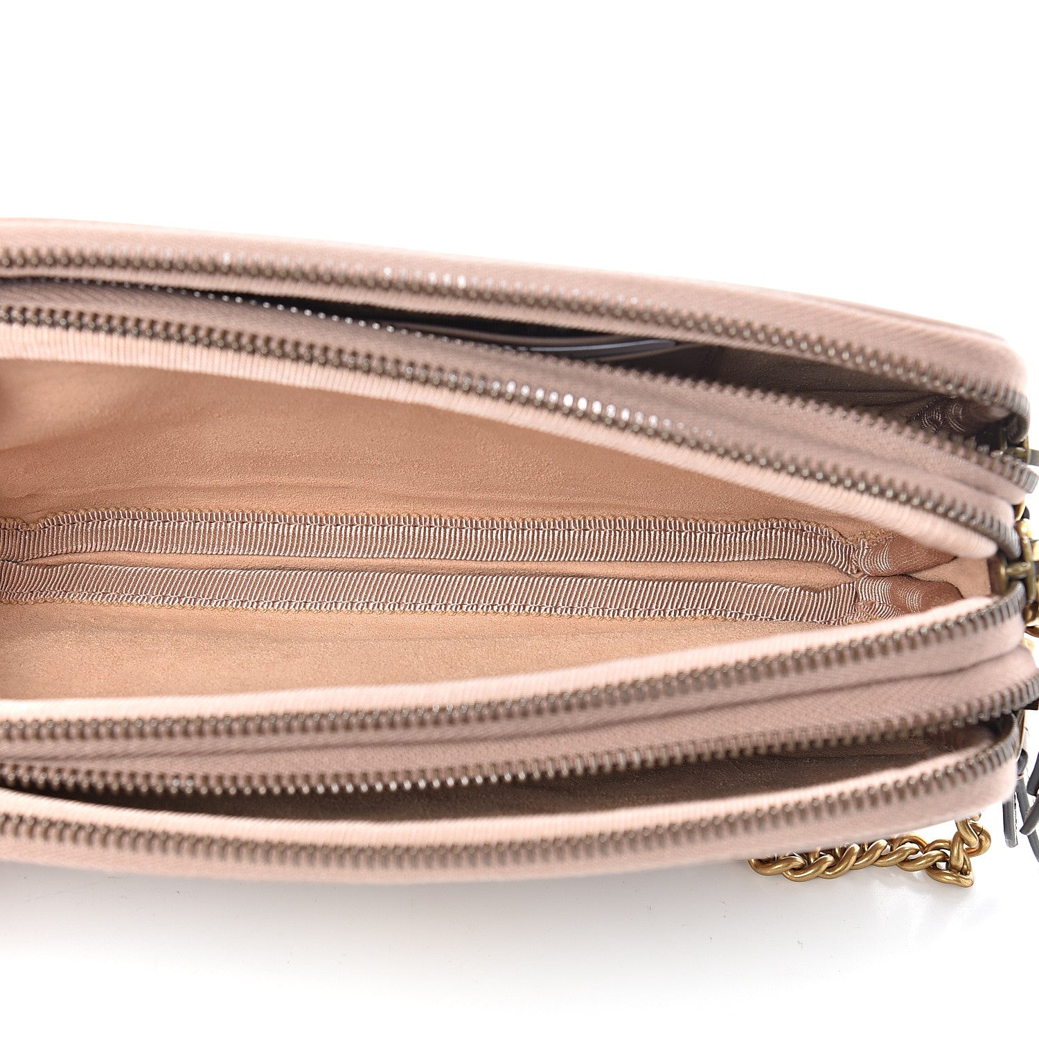 Gucci Calfskin Matelasse Mini GG Marmont Chain Crossbody Bag Porcelain Rose 6 of 13