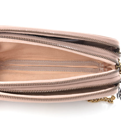 Gucci Calfskin Matelasse Mini GG Marmont Chain Crossbody Bag Porcelain Rose 6 of 13