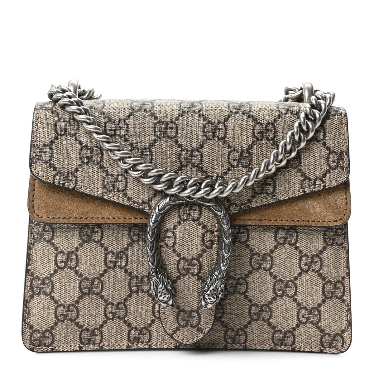 GG Supreme Monogram Mini Dionysus Shoulder Bag Taupe