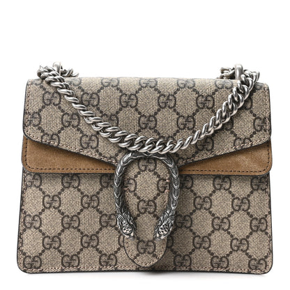 Gucci GG Supreme Monogram Mini Dionysus Shoulder Bag Taupe 1 of 10