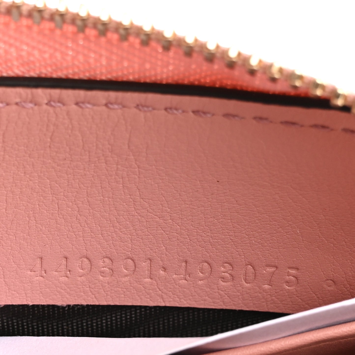 Microguccissima Zip Around Wallet Soft Pink