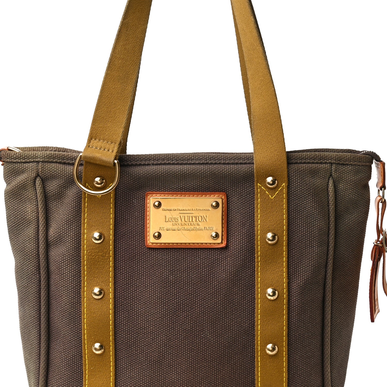 Louis Vuitton Toile Antigua Cabas MM Brown Kaki 8 of 16