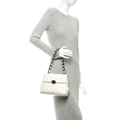 Chanel Lambskin Quilted Bekko Resin Flap White 2 of 9