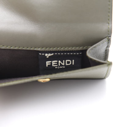 Fendi Vitello Cruise F is Fendi Micro Tri-Fold Envelope Wallet Asparago 10 of 11