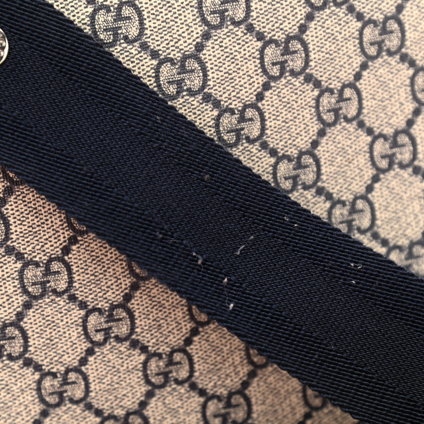 GG Plus Monogram Messenger Diaper Bag Navy