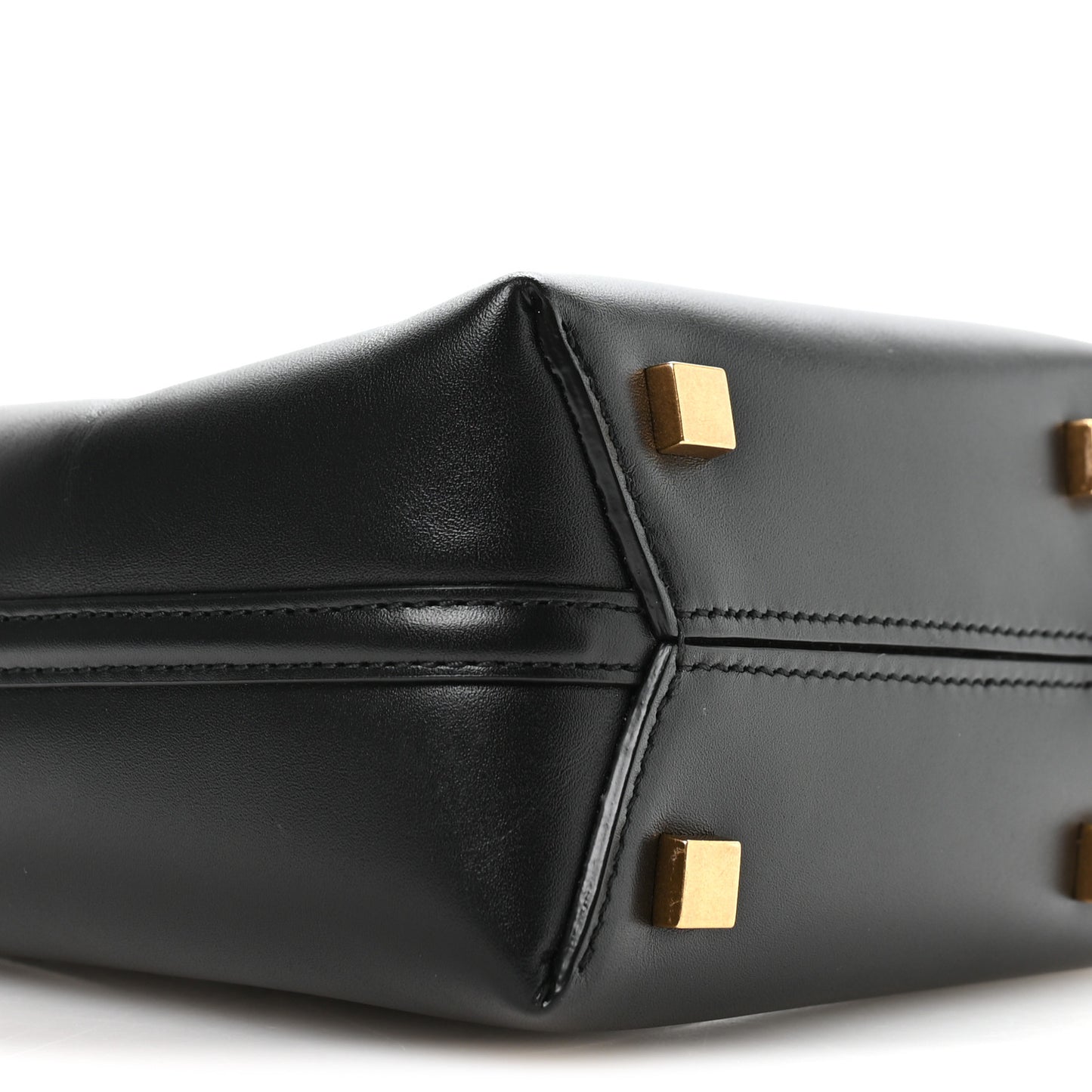 Shiny Calfskin Le 37 Mini Bucket Bag Black