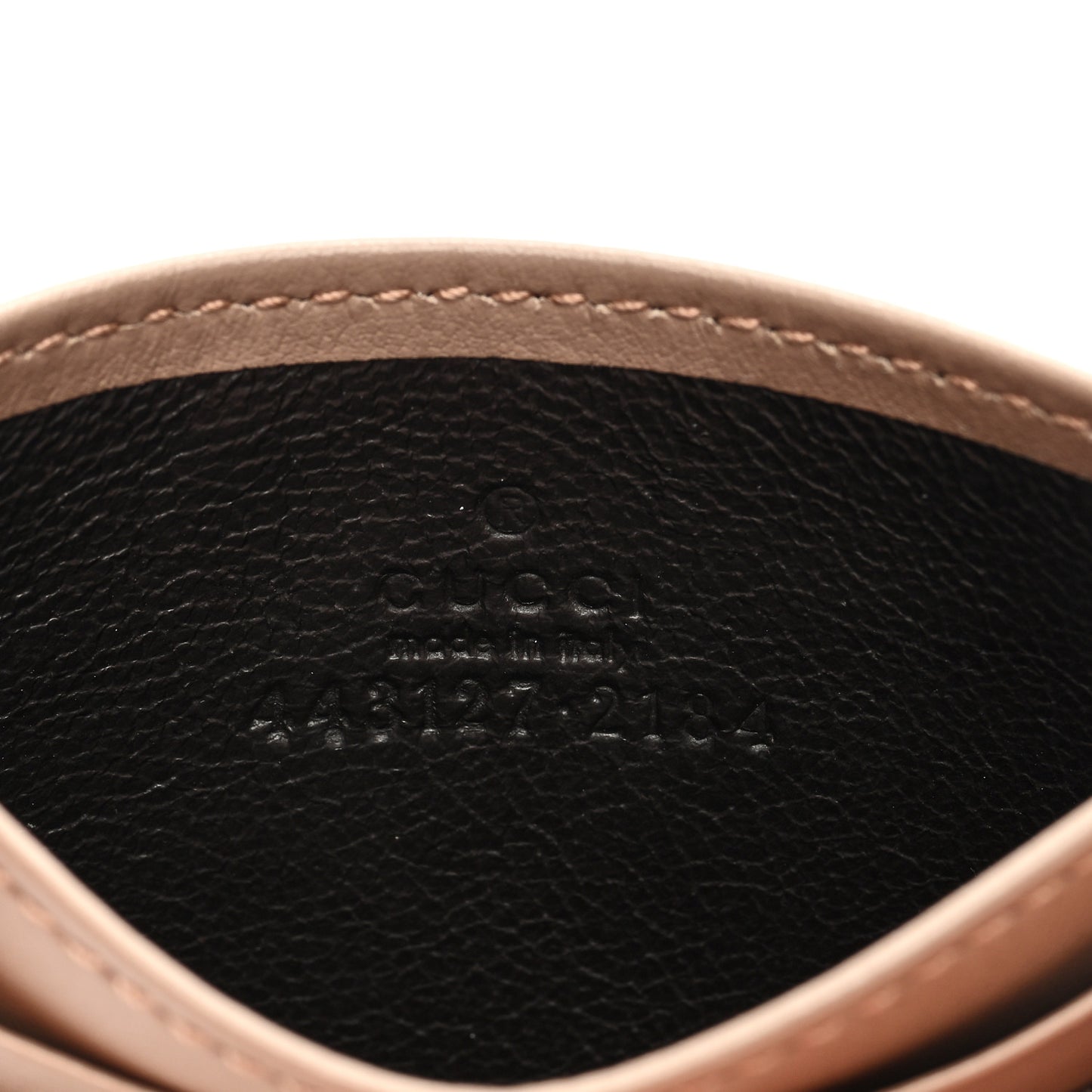 Calfskin Matelasse GG Marmont Card Holder Porcelain Rose