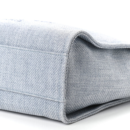 Chanel Canvas Small Deauville Tote Denim Blue 10 of 10