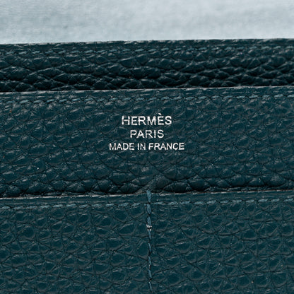 Hermes Togo Swift Dogon Duo Wallet Colvert Bleu Atoll 6 of 8