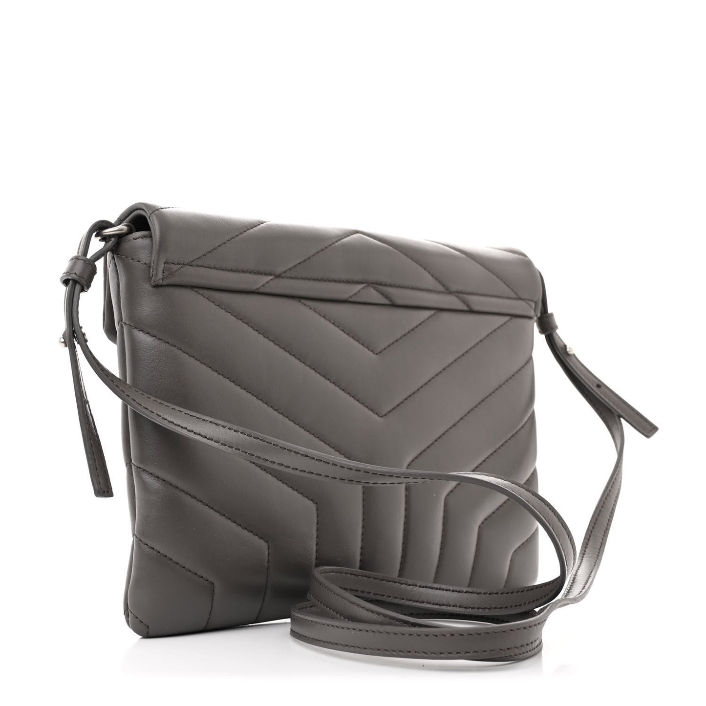 Calfskin Y Quilted Monogram Loulou Crossbody Clutch Storm